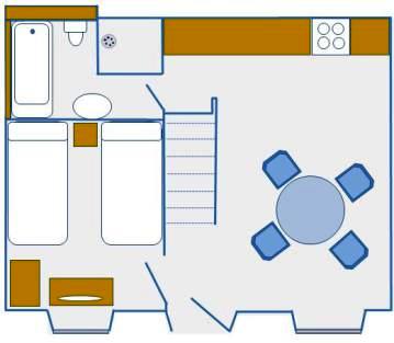 Floor Plan of Ground Floor of Mill Lodge